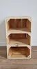 Schuhregal Holz 3 Fächer - Holzkiste als Schuhbank Produktbild-Vorschau 4