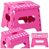 Klapphocker mit Fußstütze, rutschfest, rosa, 24 x 19 cm Produktbild-Vorschau 1