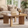 Tribesigns Couchtisch aus Holz 80 cm, im Landhausstil mit Produktbild-Vorschau 4