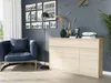Komoda 120 cm, 3 zásuvky, 3 dvierka, skriňa FRAMIRE S-3, Náhľad obrázku produktu 12