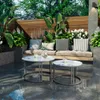 WISFOR 2er Set Couchtisch mit Aluminiumgestell, Satztisch Produktbild-Vorschau 14