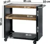 Grilovací vozík BBQ-Toro 95 x 50 x 90 cm, černý, grilovací Náhled obrázku produktu 2