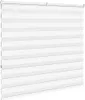 vidaXL Doppelrollo Weiß 160x150 cm Stoffbreite 155,9 cm Produktbild-Vorschau 3
