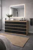 Komoda z dubu Sonoma s zásuvkami, šířka 120 cm, 8 zásuvek, Náhled obrázku produktu 4