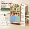 ALVIX Kinderregal NESTA 4 mit 2 Türen, Montessori Produktbild-Vorschau 2