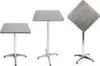 Bistro Table haute Réglable en hauteur Aluminium 60x60cm Voir les images du produit 1