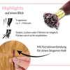 hair2heart Extensions Echthaar Bondings glatt - 25 Strähnen Produktbild-Vorschau 5