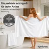 Komfortec Badetuch 100x200 cm aus 100% Baumwolle, Saunatuch Produktbild-Vorschau 2