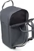 A grey backpack with its main compartment open. Produktbild-Vorschau