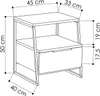 Skye Decor, Pal - antracit, nočné stolíky a skrinky, Náhľad obrázku produktu 4