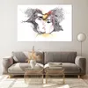 Bilder auf glas - Paar Küssen Abstraktion - 120x80cm - Produktbild-Vorschau 7