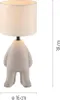 JUST LIGHT LED Tischleuchte TED Stoffschirm beige H 14cm Produktbild-Vorschau 6