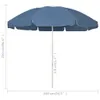 vidaXL Strandschirm Blau 240 cm Produktbild-Vorschau 5
