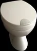 A white toilet seat is shown against a black background. Produktbild-Vorschau