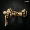 PaulGurkes Gold Duscharmatur Aufputz Retro Nostalgie Produktbild-Vorschau 1