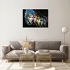 Bilder auf glas - Abstrakt Maske Feder Festival - 70x50cm - Produktbild-Vorschau 7