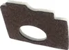 A close-up, isolated shot of a chainsaw air filter. Produktbild-Vorschau
