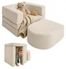 Relaxdays kinderfauteuil, modulair, 4-delig, zachte Productafbeelding-voorbeeld 1