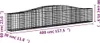 vidaXL Gabionen mit Hochbogen 5 Stk. 400x30x60/80 cm Produktbild-Vorschau 6