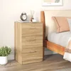 COSTWAY Table de nuit avec 3 tiroirs, table de nuit pour Voir les images du produit 2