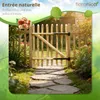 Floranica Portillon en bois de noisetier pour clôture à Voir les images du produit 9