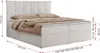 MKS MEBLE Boxspringbett 180x200 mit Bettkasten und Matratze Produktbild-Vorschau 6