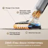 Diagram illustrating the cleaning process of a wet dry vacuum cleaner. Produktbild-Vorschau