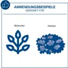 Marketing image showing application examples for a product, illustrating its use on shrubs and hedges. Náhľad obrázku produktu