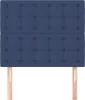 vidaXL Kopfteil Blau 80x5x118/128 cm Stoff Produktbild-Vorschau 3
