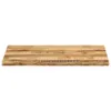 vidaXL Tischplatte mit Baumkante 110x60x3,8 cm Raues Mango Produktbild-Vorschau 2
