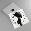 Wanduhr - Quadrat - Glasuhr - Frau Nacktheit Körper - Produktbild-Vorschau 2