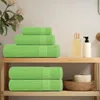 vidaXL Serviettes FROGN, lot de 2, vert pomme, 100 x 200 Voir les images du produit 2