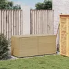 vidaXL Zahradní truhla béžová 283L Poly ratan Náhled obrázku produktu 3