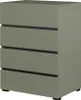Petit buffet HAVANA – 4 tiroirs – Vert sauge – Design Voir les images du produit 1