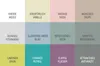 A grid of color swatches with German text labels. Produktbild-Vorschau