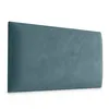 A blue upholstered headboard is shown against a white background. Anteprima dell’immagine prodotto