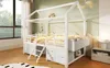Hochbett 90 x 200 cm mit Hausdach, LED-Beleuchtung, Produktbild-Vorschau 9