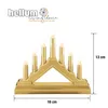 7-tlg. LED-Kunststoff-Leuchter goldfarben Produktbild-Vorschau 6