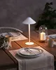 BELIANI LED-Tischlampe Weiß Metall Kabellos Wiederaufladbar Produktbild-Vorschau 5