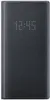 A black Samsung Galaxy S20 Plus flip case with a digital clock displayed on the front. Produktbild-Vorschau