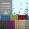 Vankúš na sedenie so 16-bodovým prešívaním 40x40 berry Náhľad obrázku produktu 5