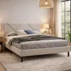 Morpheus - Lit Double, Beige, Taille Matelas 160x190 cm Voir les images du produit 1