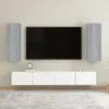 vidaXL TV-Schränke 2 Stk. Grau Sonoma 30,5x30x90 cm Produktbild-Vorschau 2