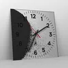 Wanduhr - Quadrat - Glasuhr - Abstraktion Schwarzweiß Produktbild-Vorschau 4