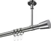 Interdeco Gardinenstange / Vorhangstange Edelstahl-Optik / Produktbild-Vorschau 1