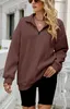 ASKSA Damen Sweatshirts 1/4 Reißverschluss Pullover Langarm Produktbild-Vorschau 4