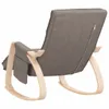 houpací křeslo vidaXL Taupe Fabric Náhled obrázku produktu 5