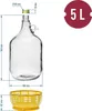 4x 5L Flasche +Gummistopfen + Gärröhrchen Gärballon Set Produktbild-Vorschau 3