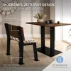 ML-Design 2 Stück Bankkufen H-Form 47x77,5cm Schwarz aus Produktbild-Vorschau 4