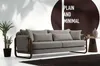Sofagarnitur 221 Sitzer Sessel Zweisitzer Modern Stoff Grau Produktbild-Vorschau 6